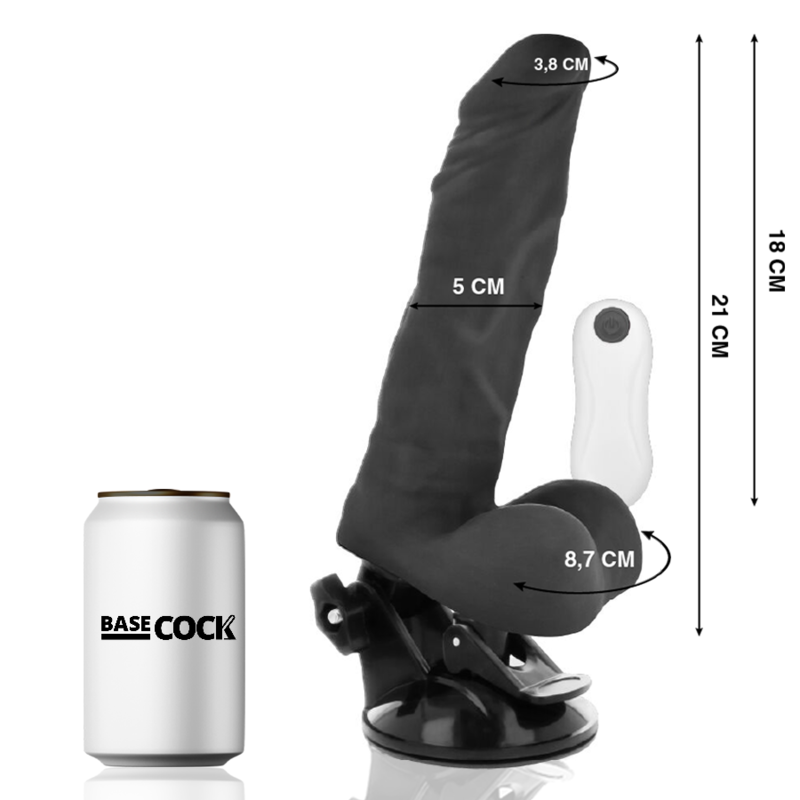 BASECOCK - REALISTIC BENDABLE REMOTE CONTROL FLESH 21 CM -O- 5 CM - My naughty haven #