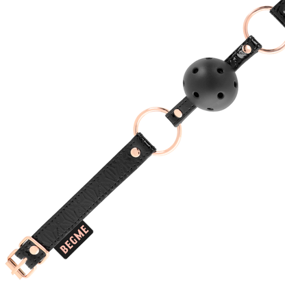 BEGME - BLACK EDITION BALL GAG VEGAN LEATHER - My naughty haven #