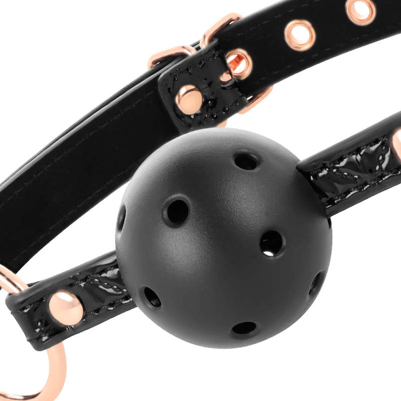 BEGME - BLACK EDITION BALL GAG VEGAN LEATHER - My naughty haven #
