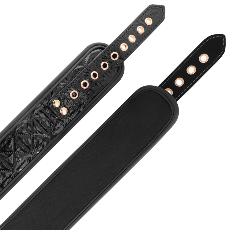 BEGME - BLACK EDITION COLLAR WITH NIPPLE CLAMPS WITH NEOPRENE LINING - My naughty haven #