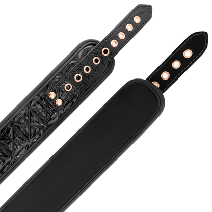 BEGME - BLACK EDITION COLLAR WITH NIPPLE CLAMPS WITH NEOPRENE LINING - My naughty haven #