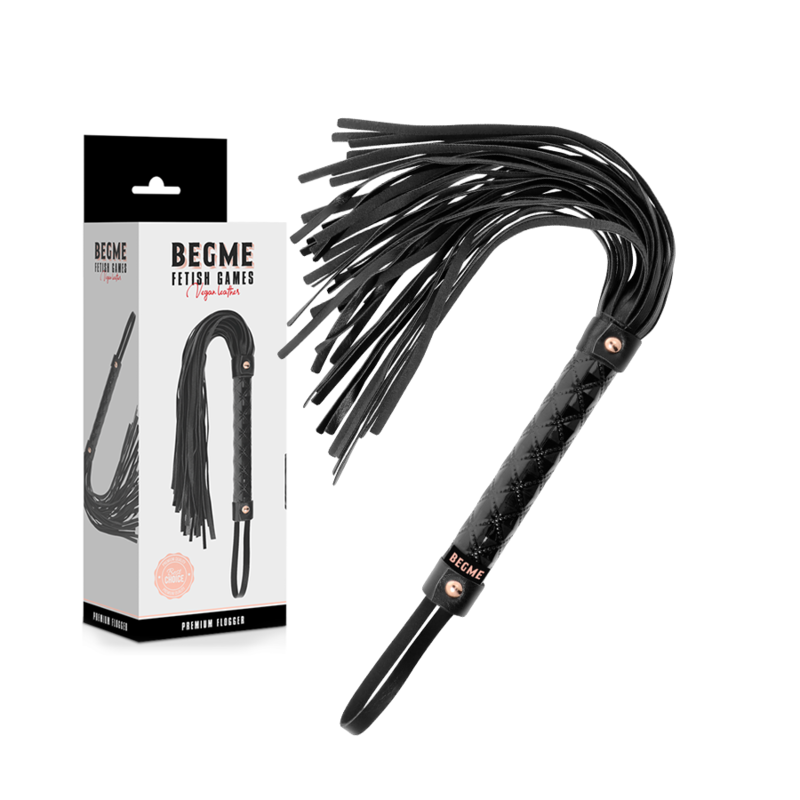 BEGME - BLACK EDITION VEGAN LEATHER FLOGGER - My naughty haven #