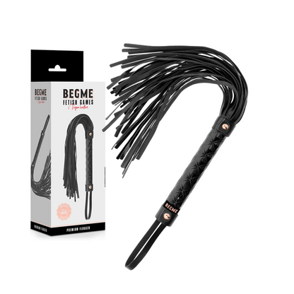 BEGME - BLACK EDITION VEGAN LEATHER FLOGGER - My naughty haven #