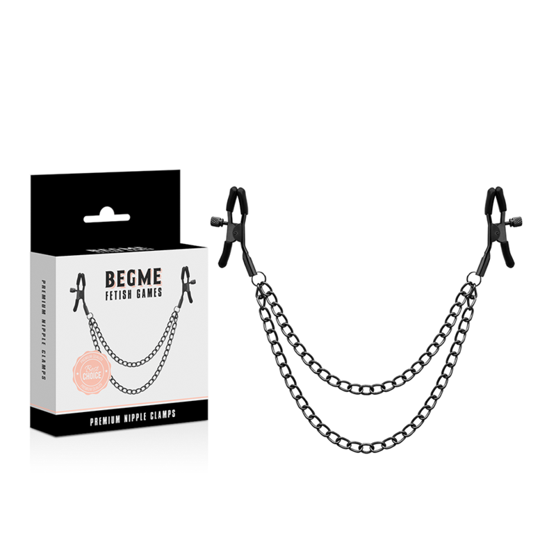 BEGME - RED EDITION NIPPLE CLIPS WITH CHAIN - My naughty haven #