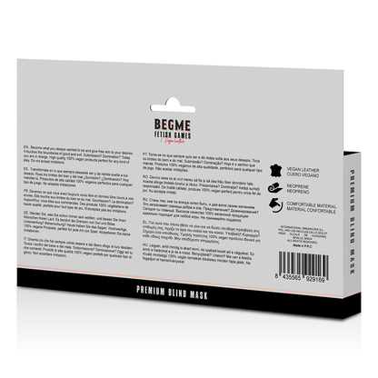 BEGME - RED EDITION PREMIUM BLIND MASK WITH NEOPRENE LINING - My naughty haven #