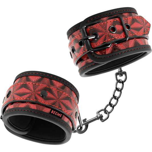 BEGME - RED EDITION PREMIUM HANDCUFFS WITH NEOPRENE LINING - My naughty haven #