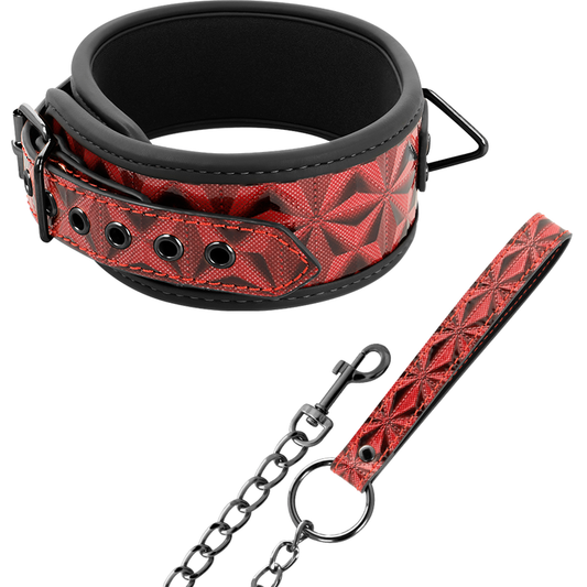 BEGME - RED EDITION PREMIUM VEGAN LEATHER COLLAR WITH NEOPRENE LINING - My naughty haven #