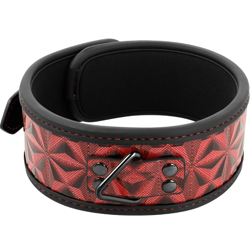 BEGME - RED EDITION PREMIUM VEGAN LEATHER COLLAR WITH NEOPRENE LINING - My naughty haven #