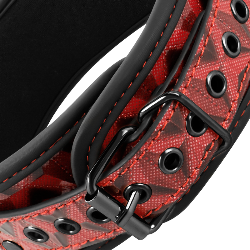 BEGME - RED EDITION PREMIUM VEGAN LEATHER COLLAR WITH NEOPRENE LINING - My naughty haven #