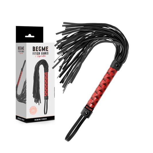 BEGME - RED EDITION VEGAN LEATHER FLOGGER - My naughty haven #