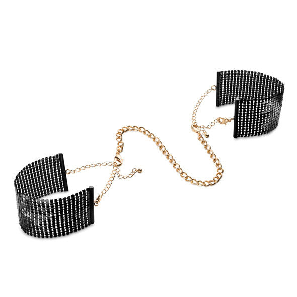 BIJOUX - DÉSIR MÉTALLIQUE BLACK METAL MESH HANDCUFFS - My naughty haven #