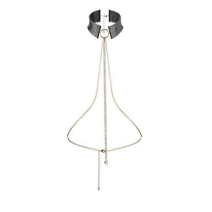 BIJOUX - DÉSIR MÉTALLIQUE BLACK METALLIC NECKLACE - My naughty haven #