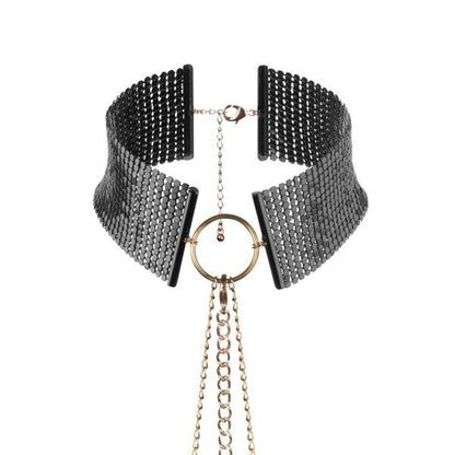 BIJOUX - DÉSIR MÉTALLIQUE BLACK METALLIC NECKLACE - My naughty haven #