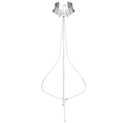 BIJOUX - DÉSIR MÉTALLIQUE SILVER METALLIC NECKLACE - My naughty haven #