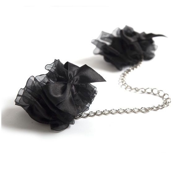 BIJOUX - INDISCRETS FROU FROU ORGANZA HANDCUFFS - My naughty haven #