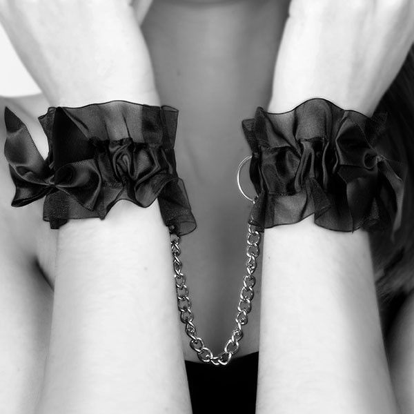 BIJOUX - INDISCRETS FROU FROU ORGANZA HANDCUFFS - My naughty haven #
