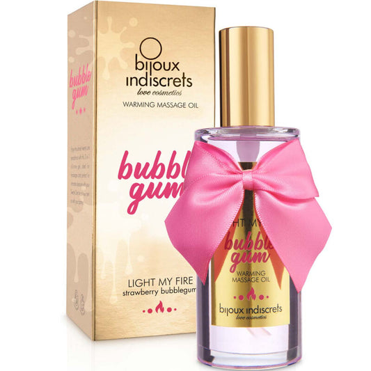 BIJOUX - INDISCRETS LIGHT MY FIRE MASSAGE OIL HEAT EFFECT GUM FLAVOR - My naughty haven #
