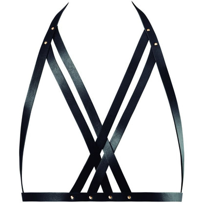 BIJOUX INDISCRETS MAZE - HALTER BRA HARNESS BLACK - My naughty haven #