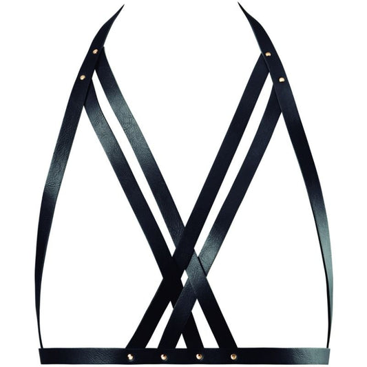 BIJOUX INDISCRETS MAZE - СУТИЕН С ХАЛТЕР ДЕКОЛТЕ ЧЕРЕН