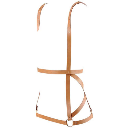 BIJOUX - INDISCRETS MAZE HARNESS DRESS SHAPE BROWN - My naughty haven #