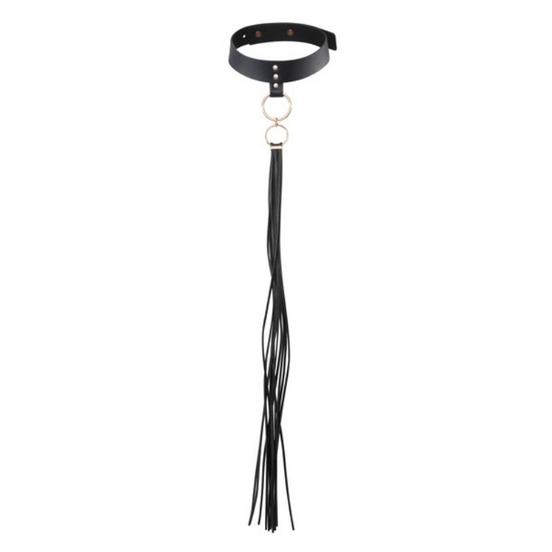 BIJOUX INDISCRETS MAZE - TASSEL CHOKER BLACK - My naughty haven #