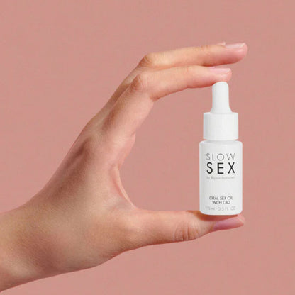 BIJOUX - SLOW SEX ORAL SEX OIL WITH CBD 15 ML - My naughty haven #