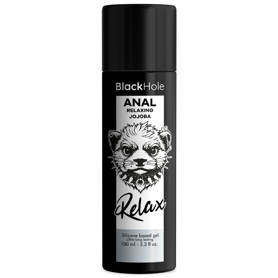 BLACK HOLE - ANAL RELAXING JOJOBA RELAX SILICONE BASE 100 ML - My naughty haven #