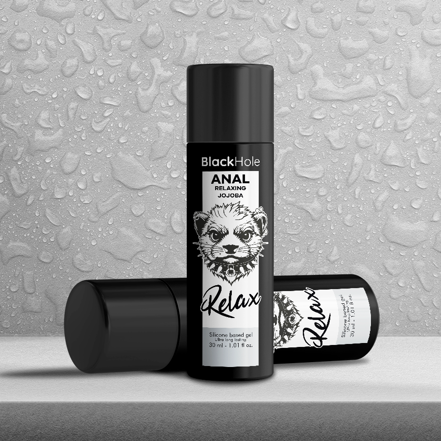 BLACK HOLE - ANAL RELAXING JOJOBA RELAX SILICONE BASE 30 ML - My naughty haven #