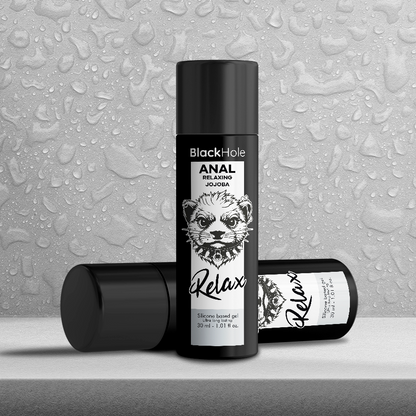 BLACK HOLE - ANAL RELAXING JOJOBA RELAX SILICONE BASE 30 ML - My naughty haven #
