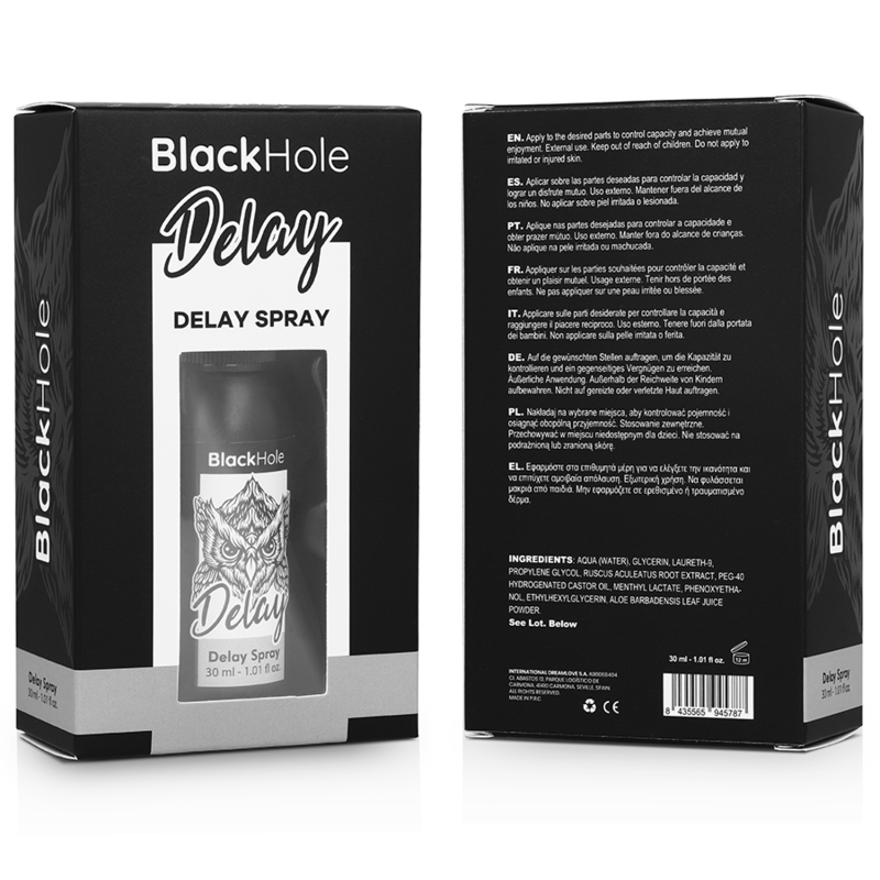 BLACK HOLE - DELAY SPRAY STUDY FORTE 30 ML - My naughty haven #