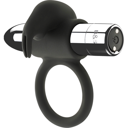 BLACK&SILVER - BURTON RECHARGEABLE RING 10 VIBRATION MODES - My naughty haven #
