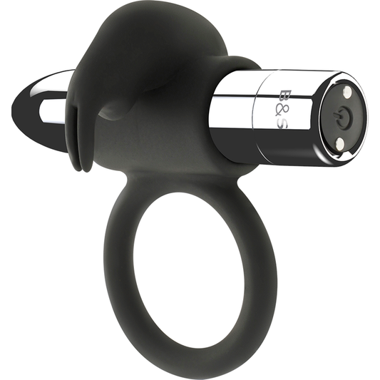 BLACK&SILVER - BURTON RECHARGEABLE RING 10 VIBRATION MODES - My naughty haven #
