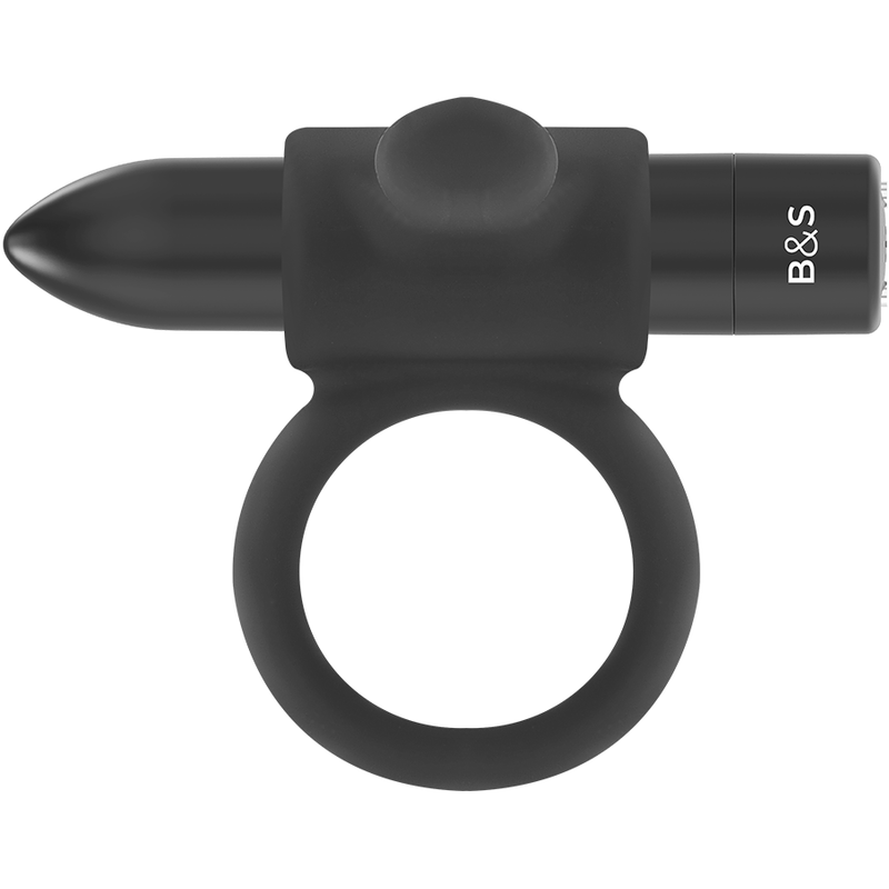BLACK&SILVER - CAMERON BLACK RECHARGEABLE RING - My naughty haven #
