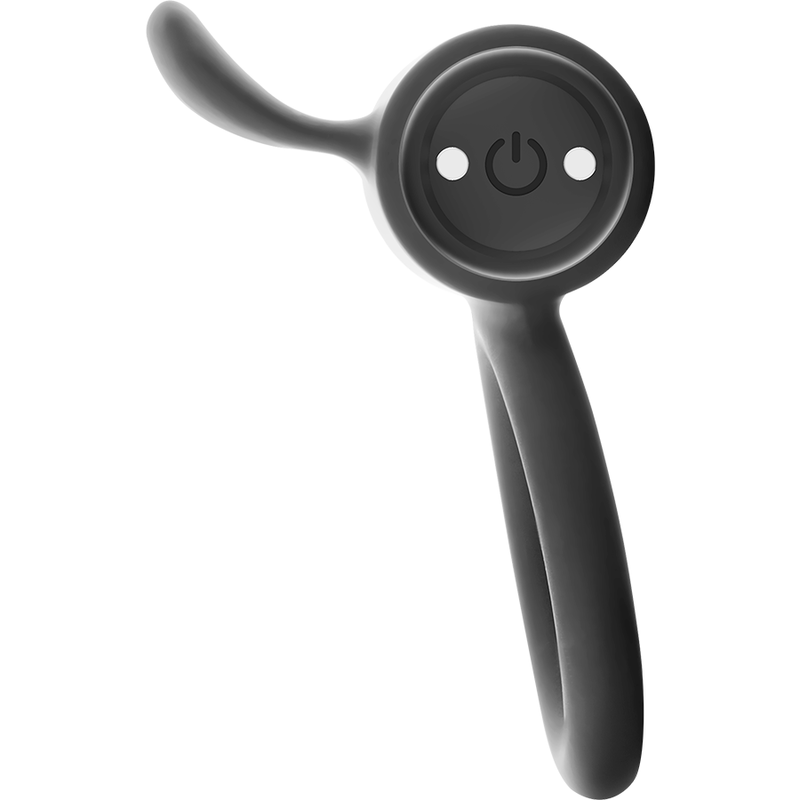 BLACK&SILVER - CAMERON BLACK RECHARGEABLE RING - My naughty haven #