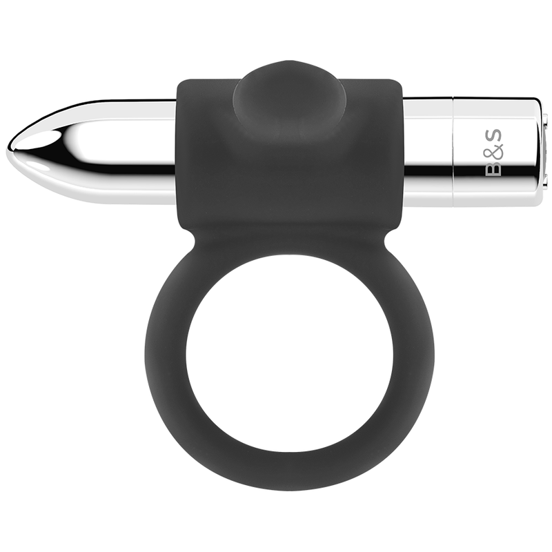 BLACK&SILVER - CAMERON RECHARGEABLE RING SILVER - My naughty haven #