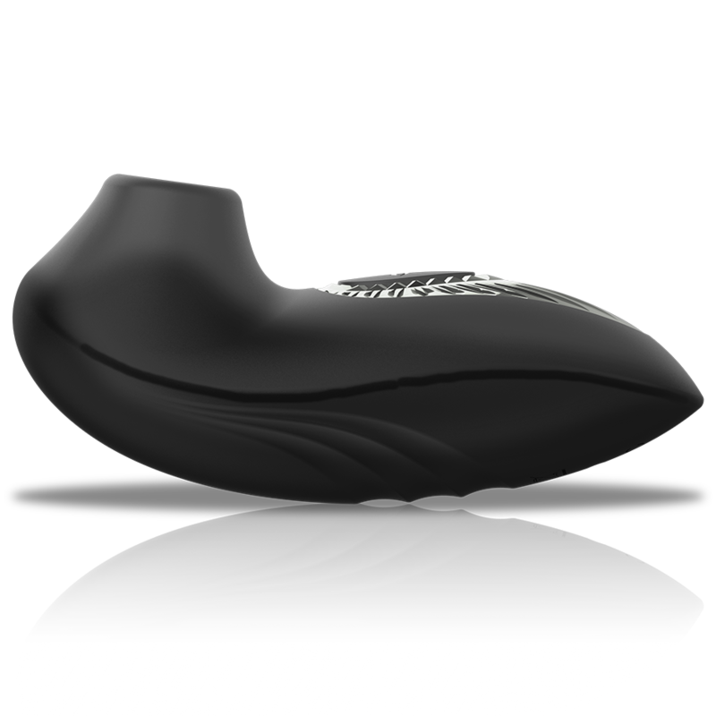 BLACK&SILVER - DRAKE DELUXE SUCKING VIBE RECHARGEABLE SILICONE BLACK - My naughty haven #
