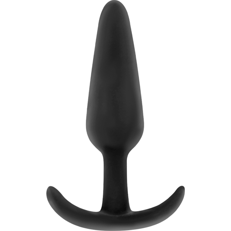 BLACK&SILVER - HANSEL SILICONE ANAL PLUG WITH SMALL HANDLE - My naughty haven #