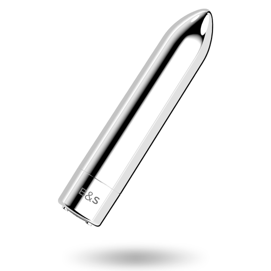 BLACK&SILVER - KAILAN 2 SILVER VIBRATING MAGNETIC BULLET - My naughty haven #