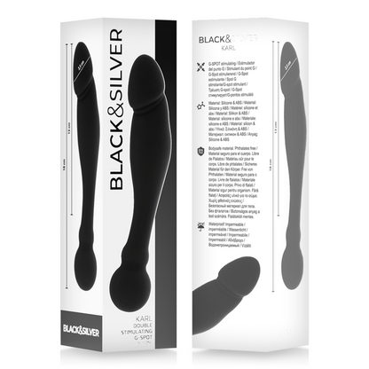 BLACK&SILVER - KARL G-POINT STIMULATING DILDO 18 CM - My naughty haven #