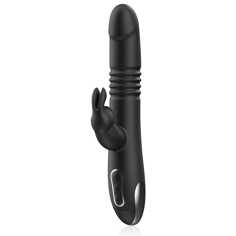 BLACK&SILVER - KENJI UP & DOWN RABBIT VIBRATOR + WATCHME REMOTE CONTROL - My naughty haven #