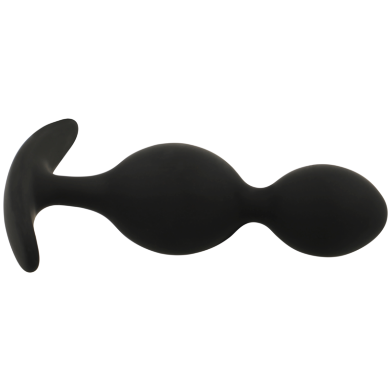 BLACK&SILVER - ORSON PLUG SILICONE 2 ANAL WAVES 9 CM - My naughty haven #