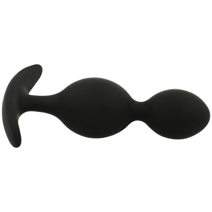 BLACK&SILVER - ORSON PLUG SILICONE 2 ANAL WAVES 9 CM - My naughty haven #