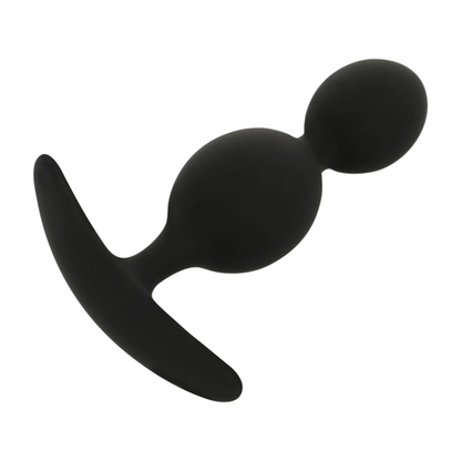BLACK&SILVER - ORSON PLUG SILICONE 2 ANAL WAVES 9 CM - My naughty haven #