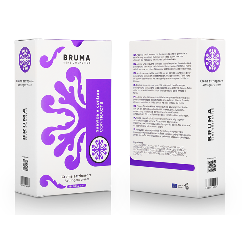BRUMA - ASTRINGENT CREAM ULTRA SLIDING 15 ML - My naughty haven #