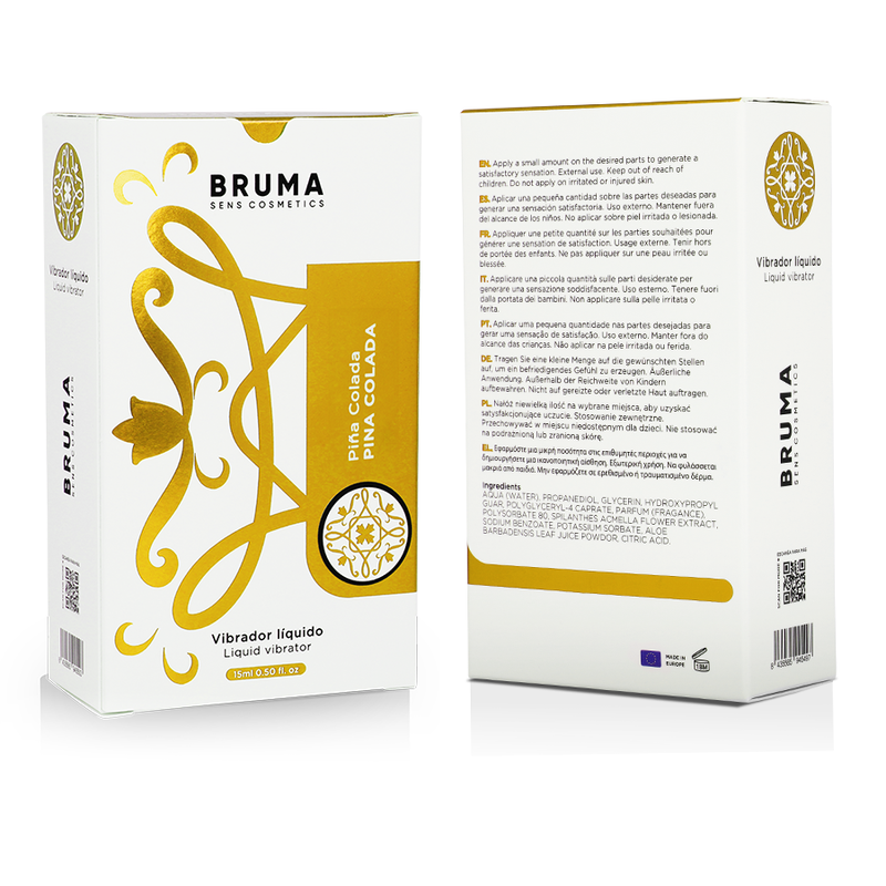 BRUMA - LIQUID VIBRATOR ULTRA SLIDING PINA COLADA 15 ML - My naughty haven #