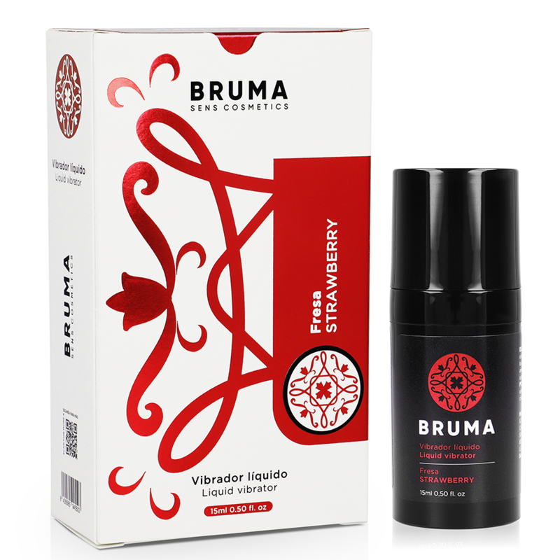 BRUMA - LIQUID VIBRATOR ULTRA SLIDING STRAWBERRY 15 ML - My naughty haven #