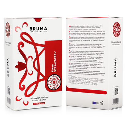 BRUMA - LIQUID VIBRATOR ULTRA SLIDING STRAWBERRY 15 ML - My naughty haven #