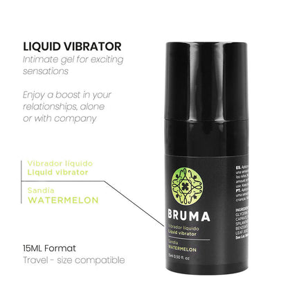 BRUMA - LIQUID VIBRATOR ULTRA SLIDING WATERMELON 15 ML - My naughty haven #