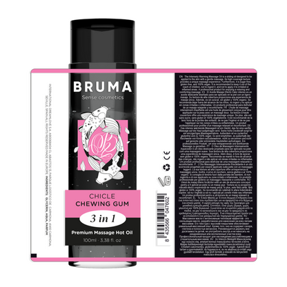 BRUMA - PREMIUM MASSAGE HOT OIL CHEWING GUM 3 IN 1 - 100 ML - My naughty haven #