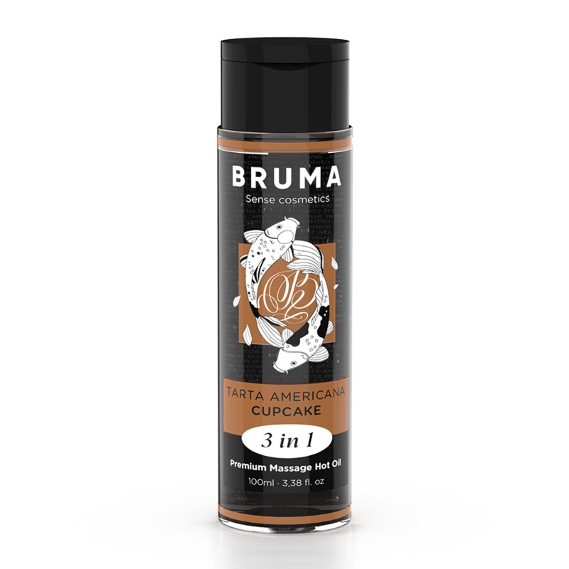 BRUMA - PREMIUM MASSAGE HOT OIL CUPCAKE 3 IN 1 - 100 ML - My naughty haven #
